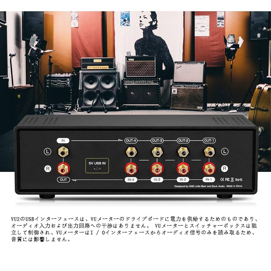 Amazon | Douk Audio VU2 MIC & Line デュアルVUメーター